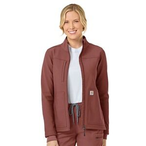 Carhartt Bonded‎ Fleece Zip Jacket Wine Red XL New With Tags